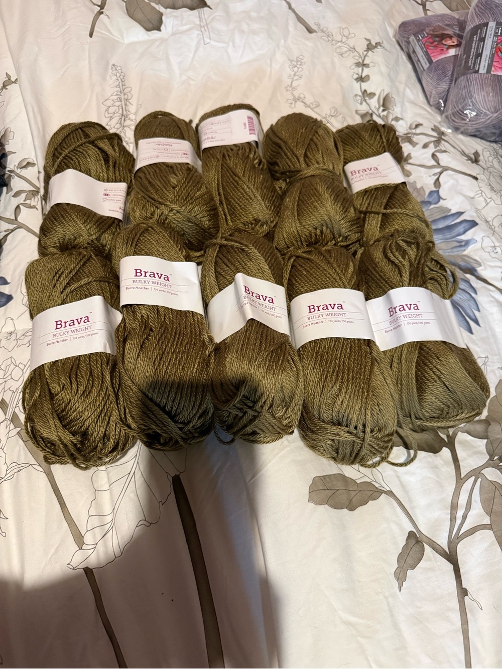 Knit Picks Brava Bulky Weight Yarn Skeins in Burrow Heather